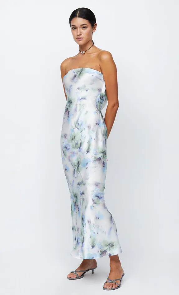 Woman Bec Bridge Maxi Dresses MOON DANCE STRAPLESS DRESS Watercolour Floral Woman Bec Bridge Maxi Dresses MOON DANCE STRAPLESS DRESS Watercolour Floral