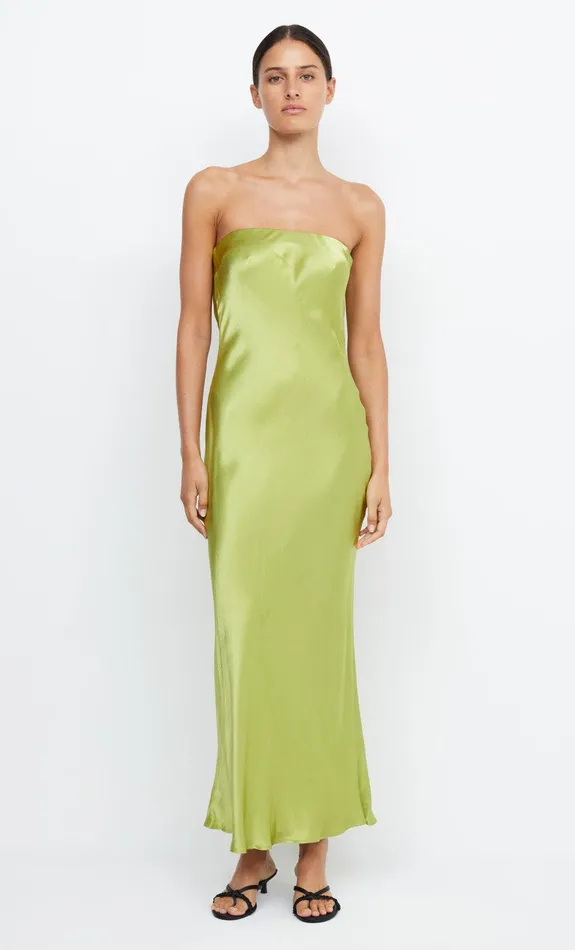 Woman Bec Bridge Maxi Dresses MOON DANCE STRAPLESS DRESSFINAL SALE 8211 NO RETURNS Chartreuse Green