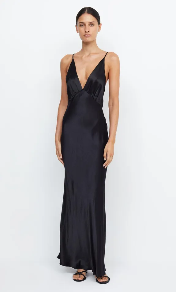 Woman Bec Bridge Maxi Dresses MOON DANCE V MAXI DRESS Black