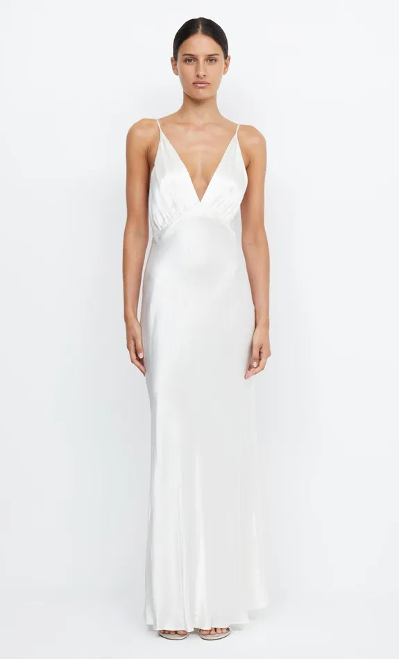 Woman Bec Bridge Maxi Dresses MOON DANCE V MAXI DRESS Ivory