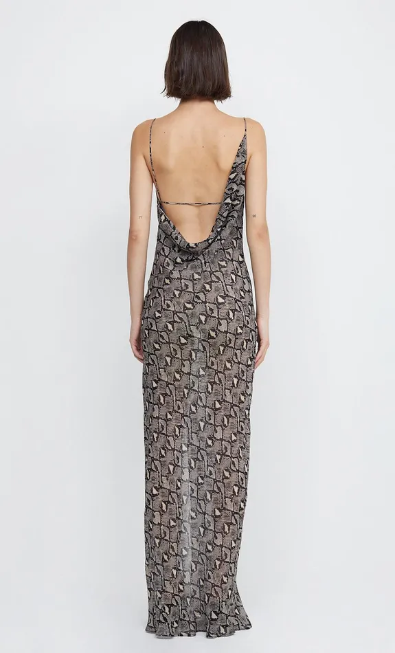 Woman Bec Bridge Maxi Dresses PORTIA DRAPE MAXI DRESS Python Woman Bec Bridge Maxi Dresses PORTIA DRAPE MAXI DRESS Python