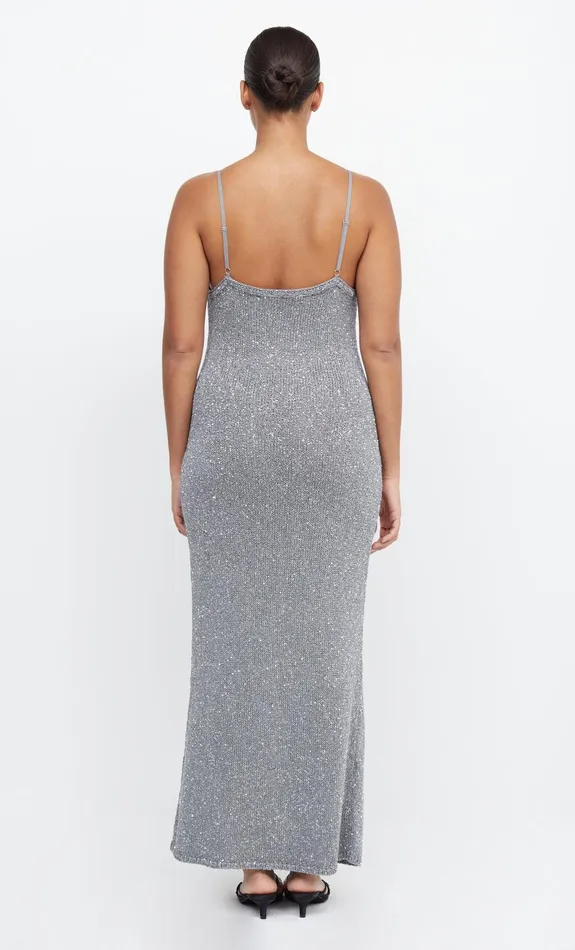 Woman Bec Bridge Maxi Dresses SADIE SEQUIN KNIT SLIP DRESS Charcoal Woman Bec Bridge Maxi Dresses SADIE SEQUIN KNIT SLIP DRESS Charcoal