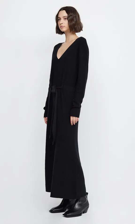 Woman Bec Bridge Maxi Dresses SARA LONG SLEEVE KNIT MAXI DRESS Black Woman Bec Bridge Maxi Dresses SARA LONG SLEEVE KNIT MAXI DRESS Black