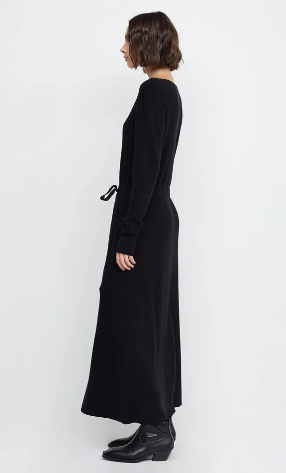 Woman Bec Bridge Maxi Dresses SARA LONG SLEEVE KNIT MAXI DRESS Black Woman Bec Bridge Maxi Dresses SARA LONG SLEEVE KNIT MAXI DRESS Black