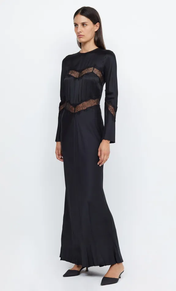 Woman Bec Bridge Maxi Dresses SPENCER LACE LONG SLEEVE MAXI DRESS BlackBlack Woman Bec Bridge Maxi Dresses SPENCER LACE LONG SLEEVE MAXI DRESS BlackBlack