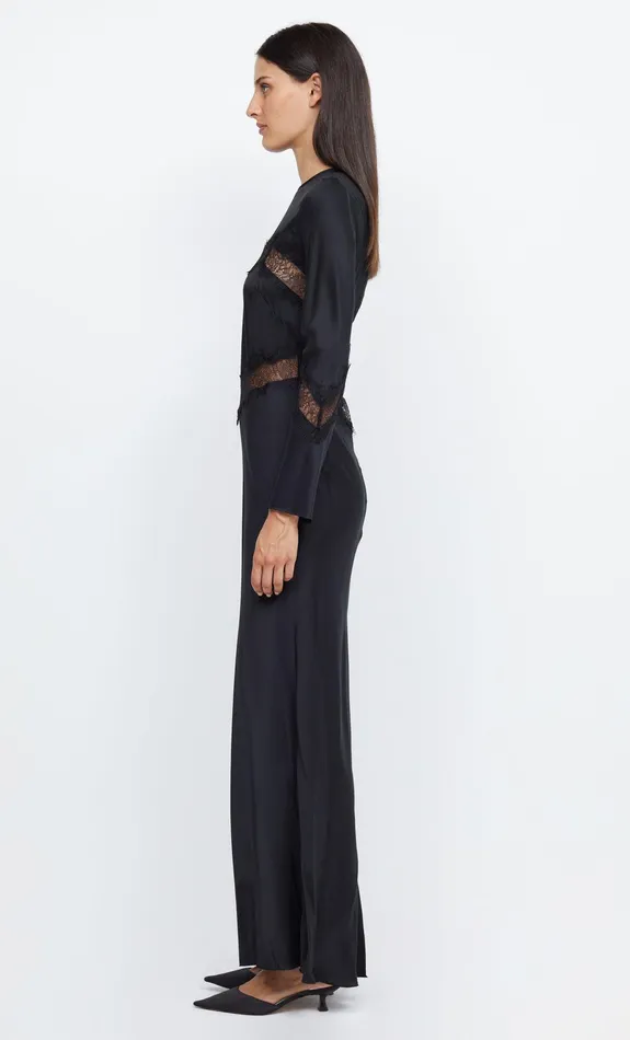 Woman Bec Bridge Maxi Dresses SPENCER LACE LONG SLEEVE MAXI DRESS BlackBlack Woman Bec Bridge Maxi Dresses SPENCER LACE LONG SLEEVE MAXI DRESS BlackBlack