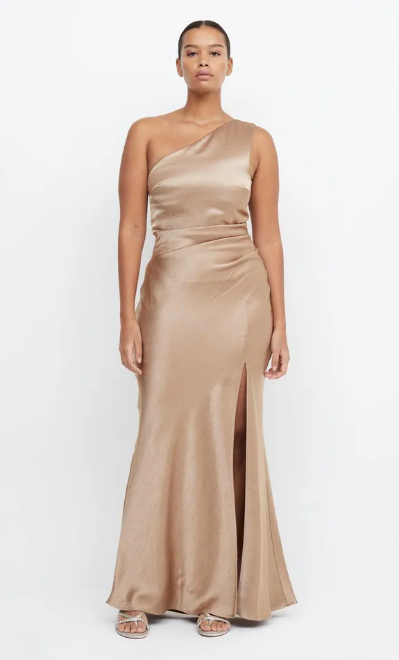 Woman Bec Bridge Maxi Dresses THE DREAMER ASYM DRESS Golden