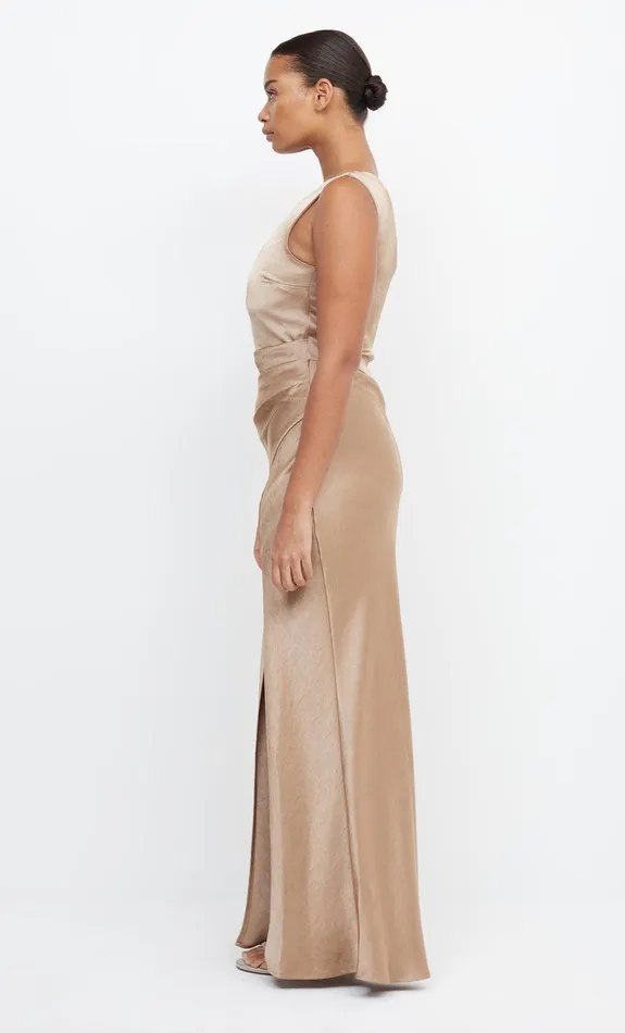 Woman Bec Bridge Maxi Dresses THE DREAMER ASYM DRESS Golden Woman Bec Bridge Maxi Dresses THE DREAMER ASYM DRESS Golden