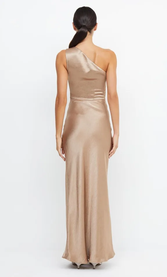 Woman Bec Bridge Maxi Dresses THE DREAMER ASYM DRESS Golden Woman Bec Bridge Maxi Dresses THE DREAMER ASYM DRESS Golden