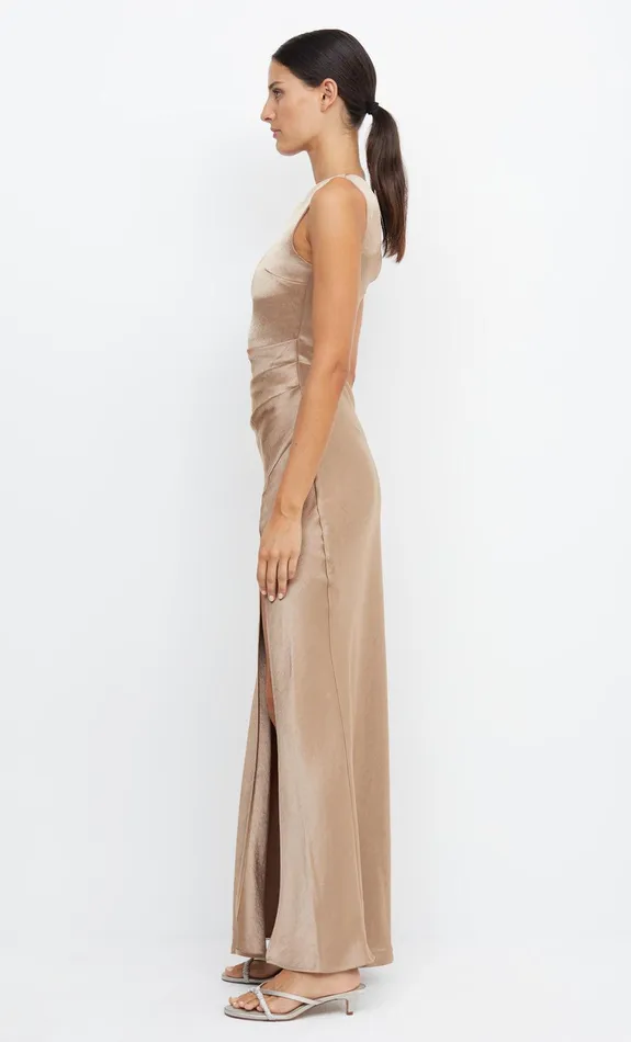 Woman Bec Bridge Maxi Dresses THE DREAMER ASYM DRESS Golden Woman Bec Bridge Maxi Dresses THE DREAMER ASYM DRESS Golden