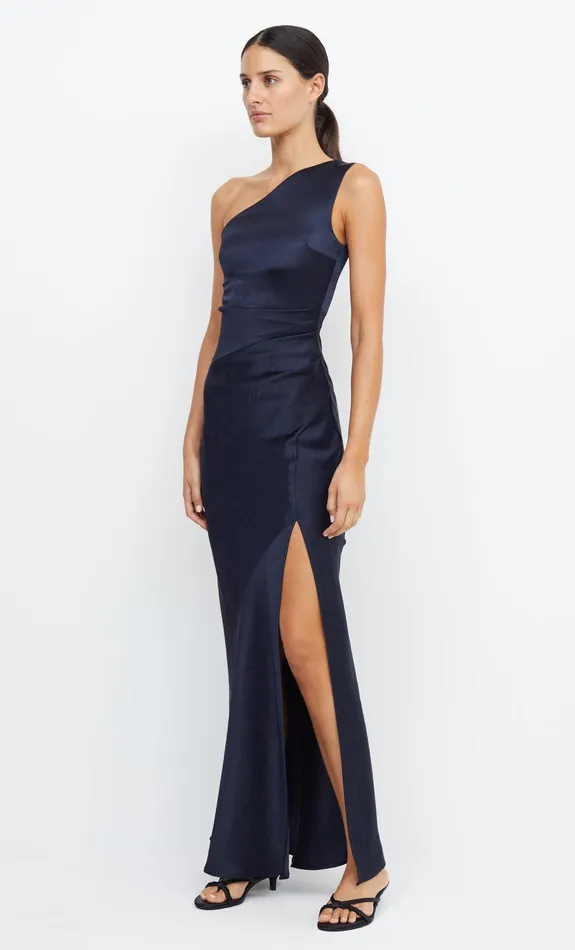 Woman Bec Bridge Maxi Dresses THE DREAMER ASYM DRESS Ink Woman Bec Bridge Maxi Dresses THE DREAMER ASYM DRESS Ink