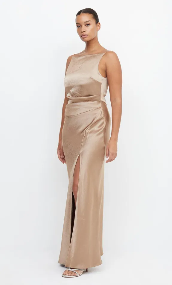 Woman Bec Bridge Maxi Dresses THE DREAMER MAXI DRESS Golden Woman Bec Bridge Maxi Dresses THE DREAMER MAXI DRESS Golden