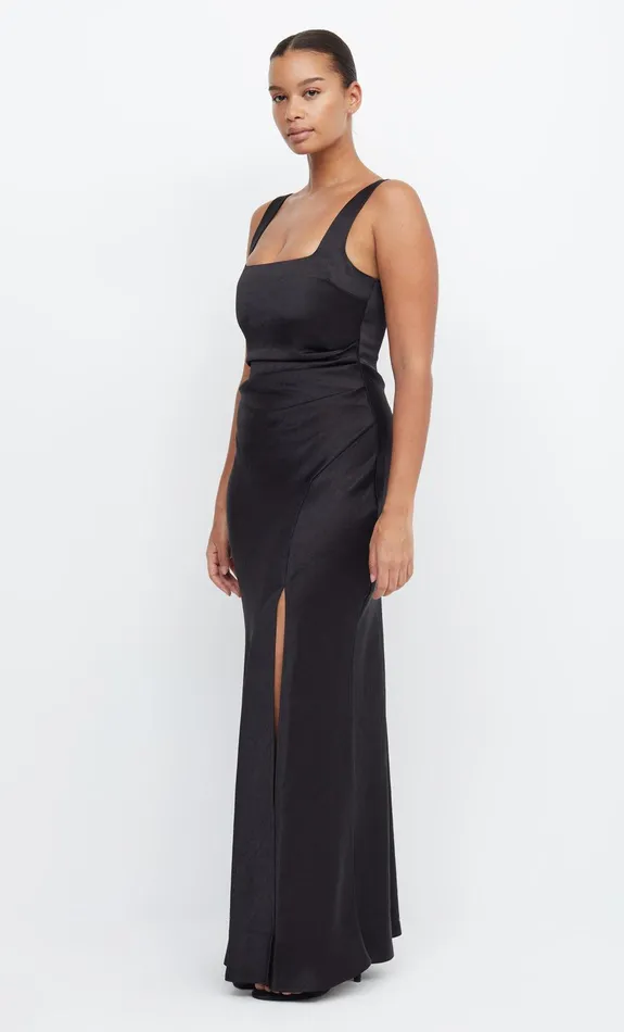 Woman Bec Bridge Maxi Dresses THE DREAMER SQUARE NECK DRESS Black Woman Bec Bridge Maxi Dresses THE DREAMER SQUARE NECK DRESS Black