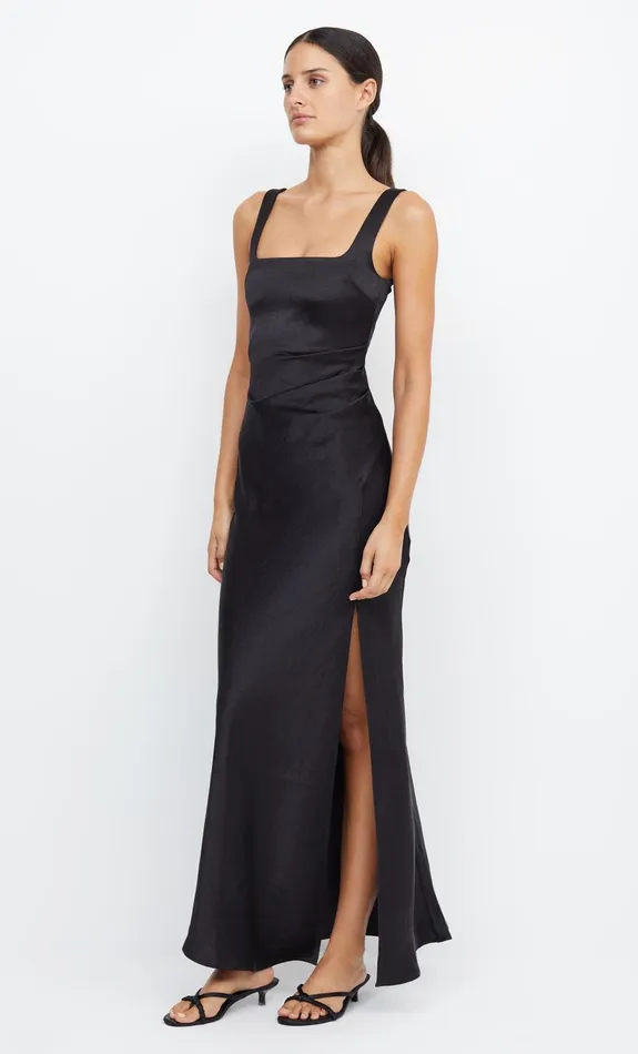 Woman Bec Bridge Maxi Dresses THE DREAMER SQUARE NECK DRESS Black Woman Bec Bridge Maxi Dresses THE DREAMER SQUARE NECK DRESS Black