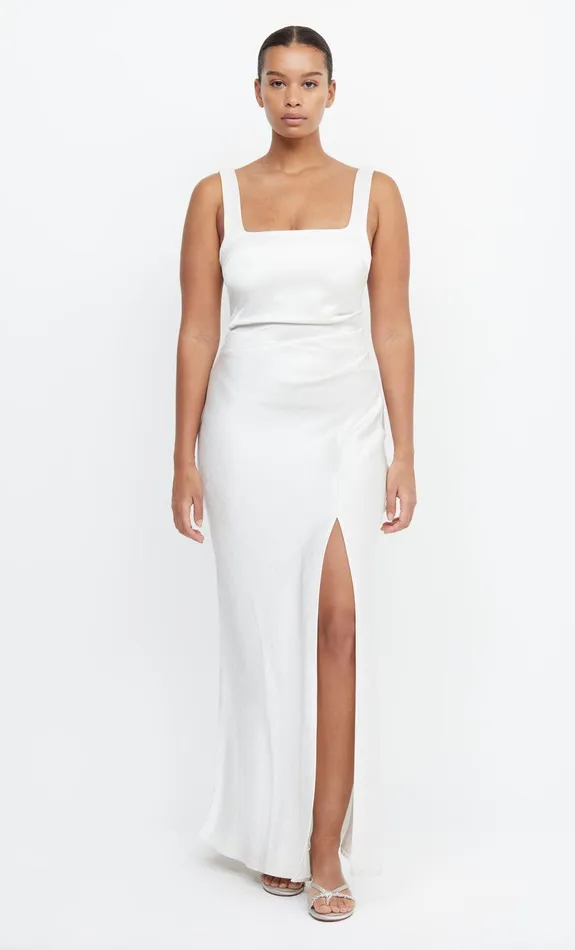 Woman Bec Bridge Maxi Dresses THE DREAMER SQUARE NECK DRESS Ivory Woman Bec Bridge Maxi Dresses THE DREAMER SQUARE NECK DRESS Ivory
