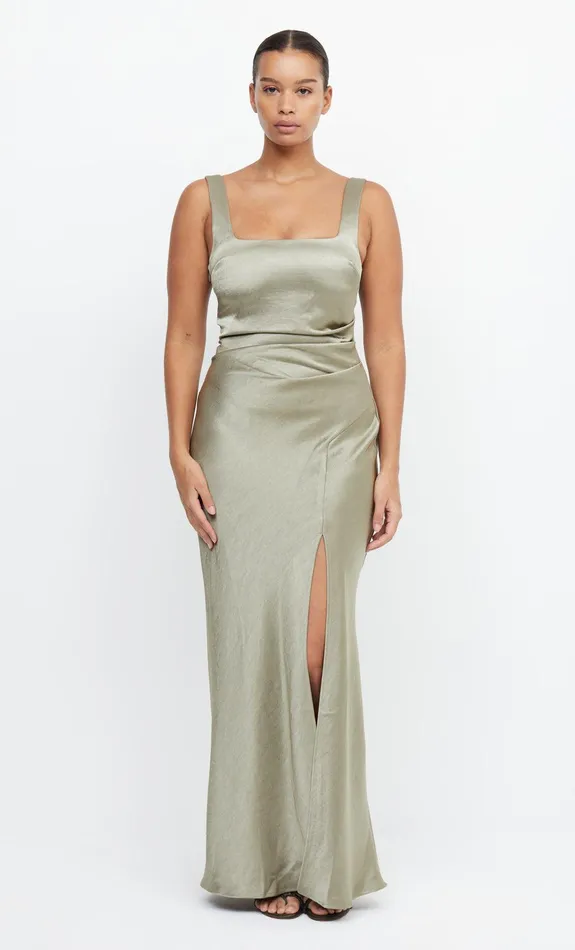 Woman Bec Bridge Maxi Dresses THE DREAMER SQUARE NECK DRESS Sage Woman Bec Bridge Maxi Dresses THE DREAMER SQUARE NECK DRESS Sage