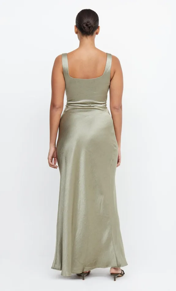 Woman Bec Bridge Maxi Dresses THE DREAMER SQUARE NECK DRESS Sage Woman Bec Bridge Maxi Dresses THE DREAMER SQUARE NECK DRESS Sage