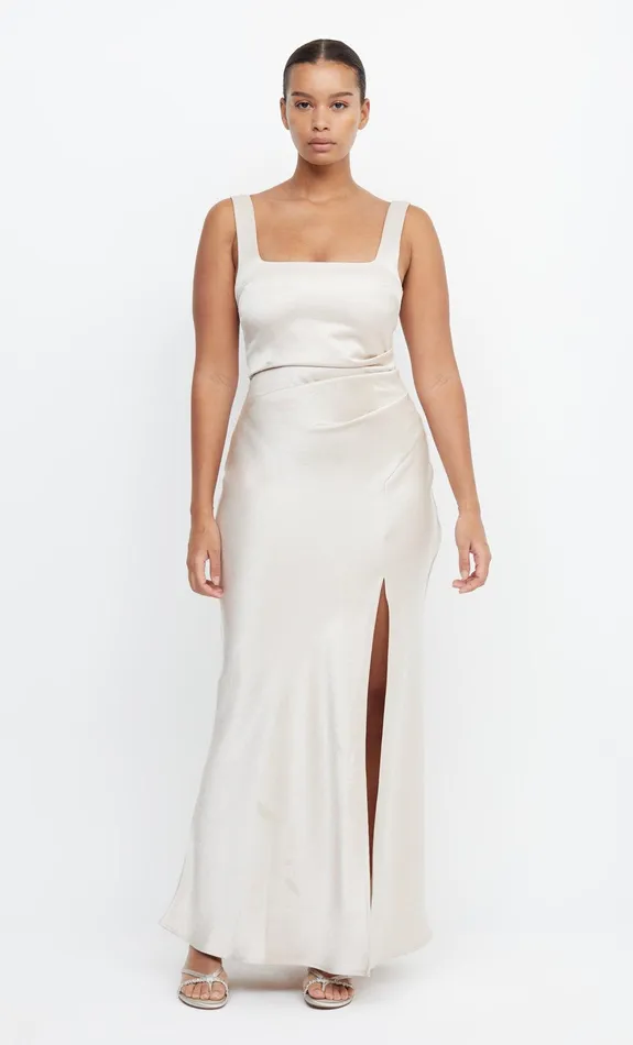 Woman Bec Bridge Maxi Dresses THE DREAMER SQUARE NECK DRESS Sand