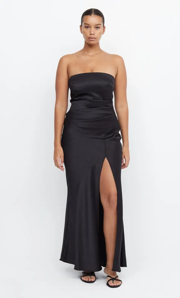 Woman Bec Bridge Maxi Dresses THE DREAMER STRAPLESS DRESS Black