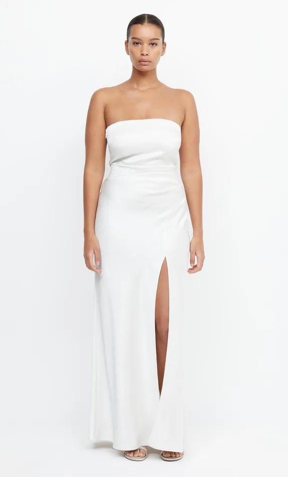 Woman Bec Bridge Maxi Dresses THE DREAMER STRAPLESS DRESS Ivory