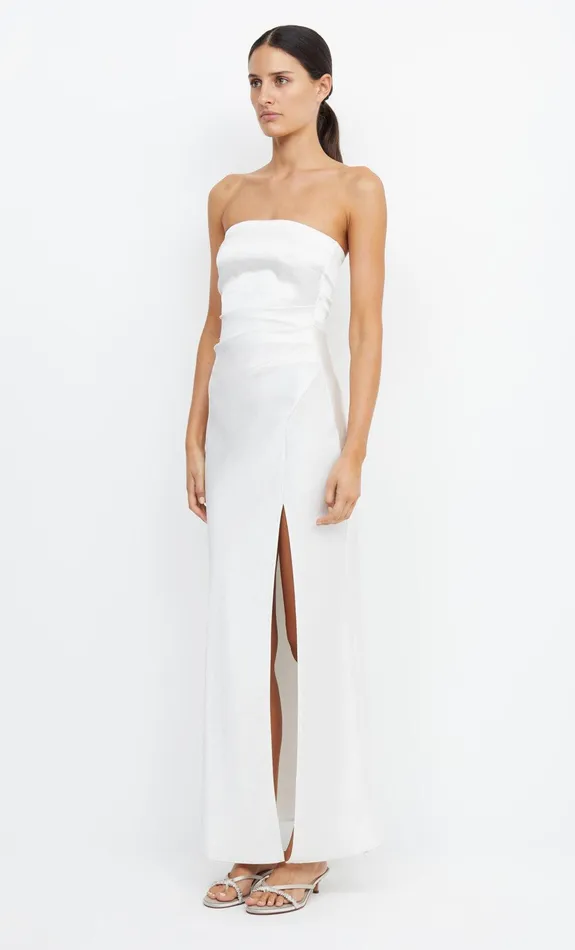 Woman Bec Bridge Maxi Dresses THE DREAMER STRAPLESS DRESS Ivory Woman Bec Bridge Maxi Dresses THE DREAMER STRAPLESS DRESS Ivory