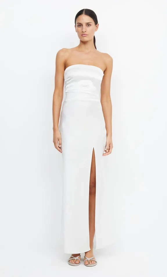 Woman Bec Bridge Maxi Dresses THE DREAMER STRAPLESS DRESS Ivory Woman Bec Bridge Maxi Dresses THE DREAMER STRAPLESS DRESS Ivory