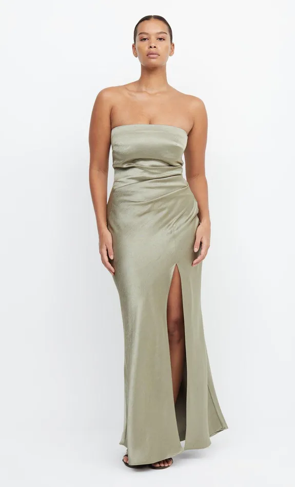 Woman Bec Bridge Maxi Dresses THE DREAMER STRAPLESS DRESS Sage