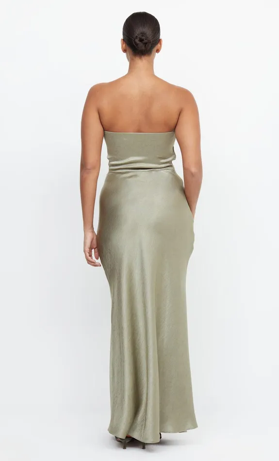 Woman Bec Bridge Maxi Dresses THE DREAMER STRAPLESS DRESS Sage Woman Bec Bridge Maxi Dresses THE DREAMER STRAPLESS DRESS Sage