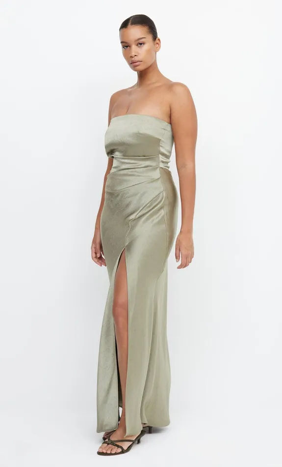 Woman Bec Bridge Maxi Dresses THE DREAMER STRAPLESS DRESS Sage Woman Bec Bridge Maxi Dresses THE DREAMER STRAPLESS DRESS Sage