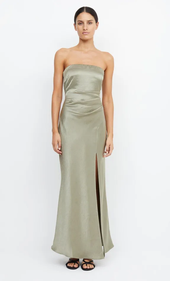 Woman Bec Bridge Maxi Dresses THE DREAMER STRAPLESS DRESS Sage Woman Bec Bridge Maxi Dresses THE DREAMER STRAPLESS DRESS Sage