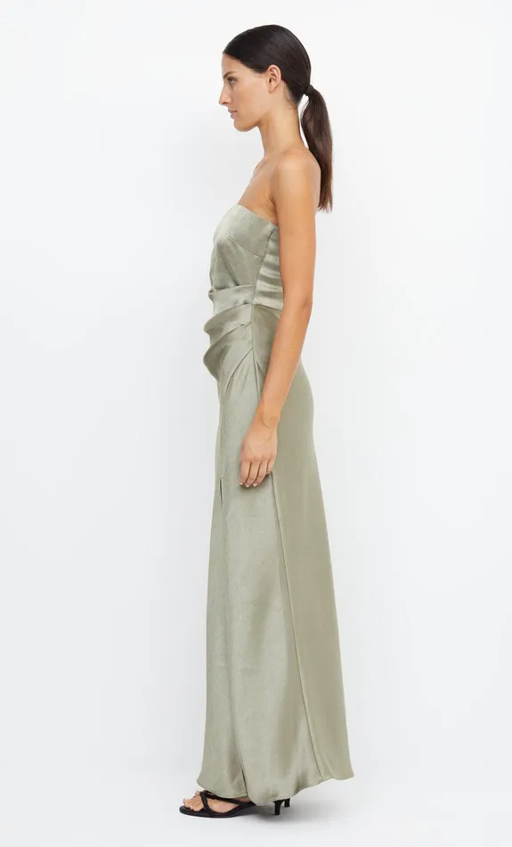 Woman Bec Bridge Maxi Dresses THE DREAMER STRAPLESS DRESS Sage Woman Bec Bridge Maxi Dresses THE DREAMER STRAPLESS DRESS Sage