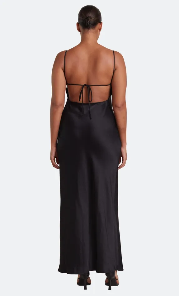 Woman Bec Bridge Maxi Dresses THE DREAMER TIE DRESS Black Woman Bec Bridge Maxi Dresses THE DREAMER TIE DRESS Black