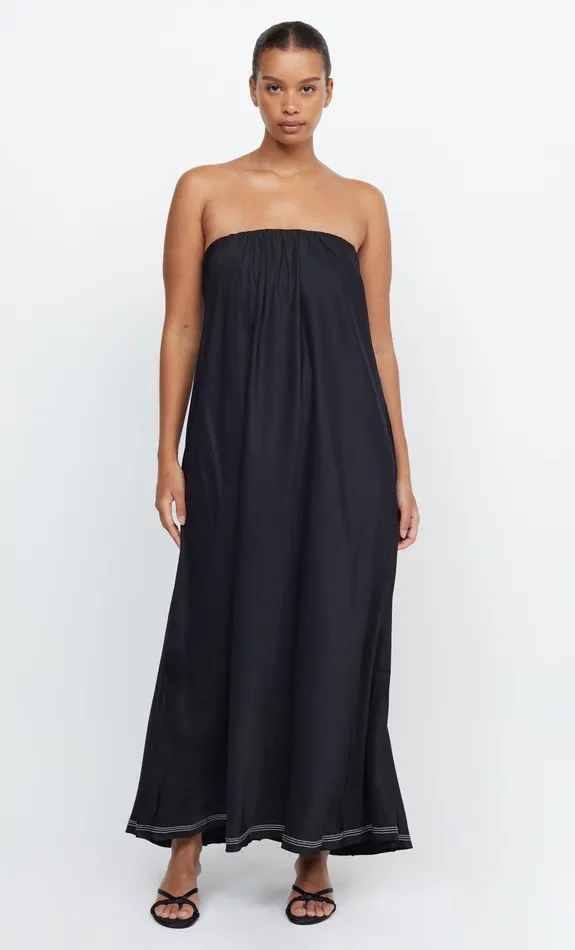 Woman Bec Bridge Maxi Dresses TILLIE STRAPLESS MAXI DRESS Black