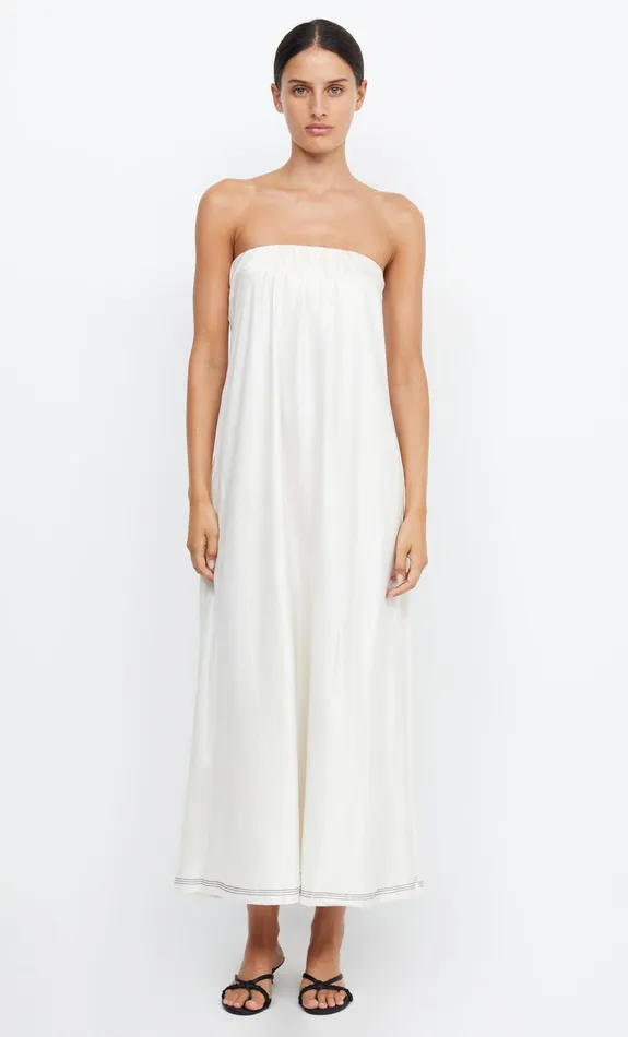 Woman Bec Bridge Maxi Dresses TILLIE STRAPLESS MAXI DRESS Ivory