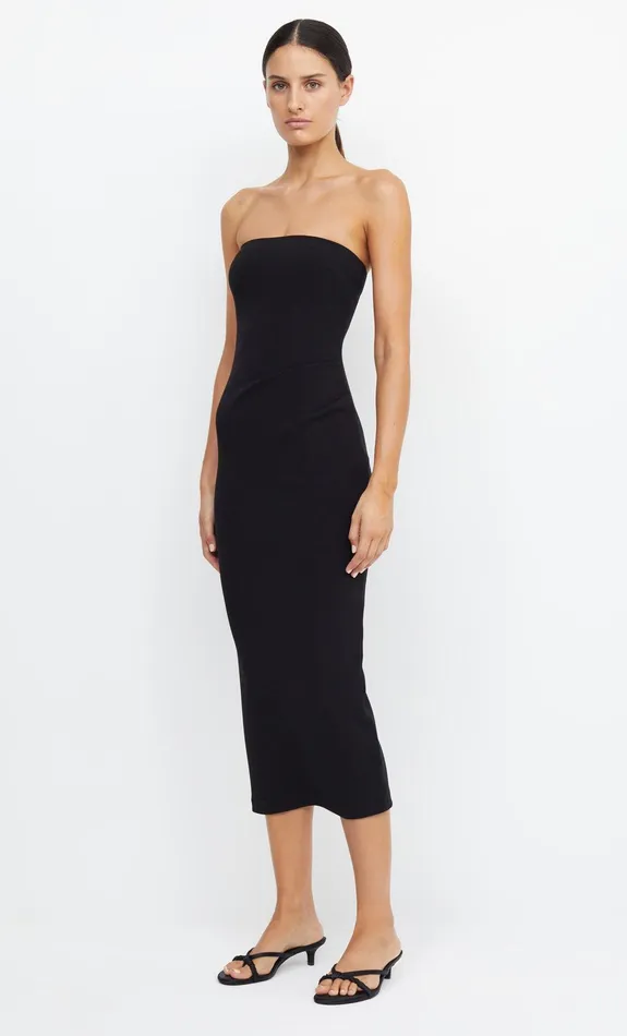 Woman Bec Bridge Midi Dresses BE MINE STRAPLESS MIDI DRESS Black Woman Bec Bridge Midi Dresses BE MINE STRAPLESS MIDI DRESS Black