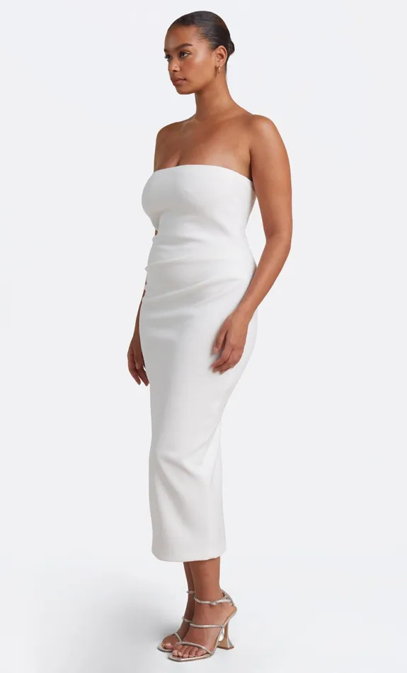 Woman Bec Bridge Midi Dresses BE MINE STRAPLESS MIDI DRESS Ivory Woman Bec Bridge Midi Dresses BE MINE STRAPLESS MIDI DRESS Ivory