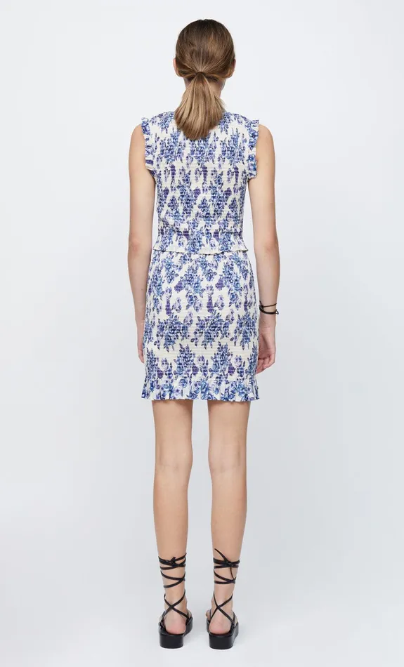 Woman Bec Bridge Mini Dresses AUDETTE MINI DRESSFINAL SALE 8211 NO RETURNS Porcelain Floral Woman Bec Bridge Mini Dresses AUDETTE MINI DRESSFINAL SALE 8211 NO RETURNS Porcelain Floral