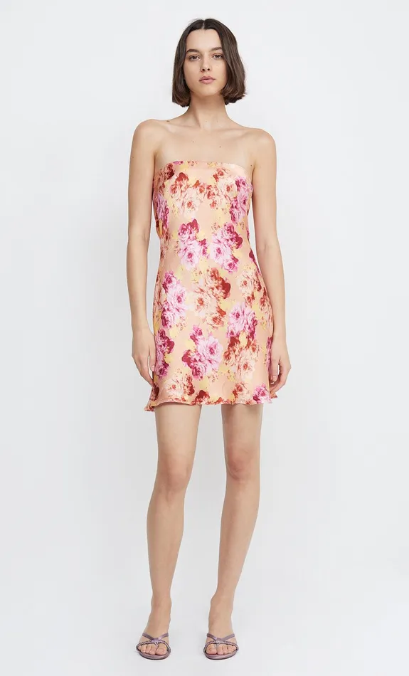 Woman Bec Bridge Mini Dresses INDI STRAPLESS MINI Belle Floral