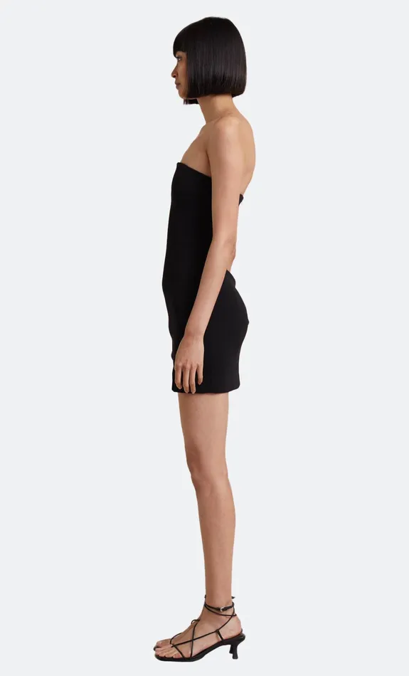 Woman Bec Bridge Mini Dresses KARINA STRAPLESS SPLIT MINI DRESS Black Woman Bec Bridge Mini Dresses KARINA STRAPLESS SPLIT MINI DRESS Black