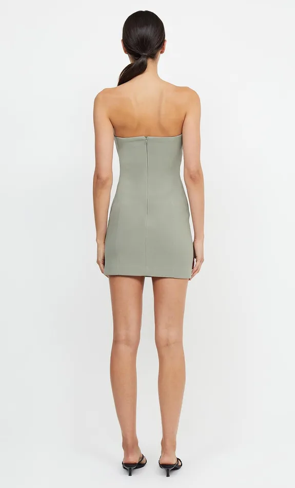 Woman Bec Bridge Mini Dresses KARINA STRAPLESS SPLIT MINI DRESS Sage Woman Bec Bridge Mini Dresses KARINA STRAPLESS SPLIT MINI DRESS Sage
