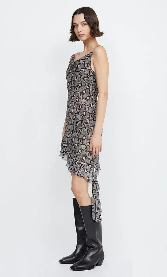 Woman Bec Bridge Mini Dresses PORTIA ASYM MINI DRESS Python Woman Bec Bridge Mini Dresses PORTIA ASYM MINI DRESS Python