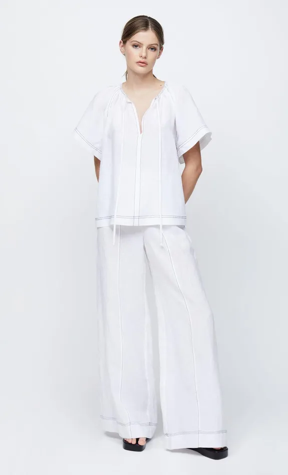 Woman Bec Bridge Short Sleeve CASSIE SHORT SLEEVE BLOUSEFINAL SALE 8211 NO RETURNS Ivory