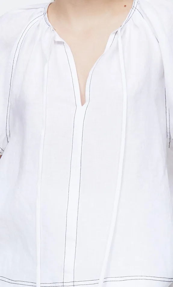 Woman Bec Bridge Short Sleeve CASSIE SHORT SLEEVE BLOUSEFINAL SALE 8211 NO RETURNS Ivory Woman Bec Bridge Short Sleeve CASSIE SHORT SLEEVE BLOUSEFINAL SALE 8211 NO RETURNS Ivory