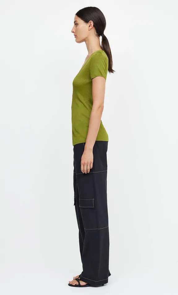 Woman Bec Bridge Short Sleeve TILDA SHORT SLEEVE KNIT TOPFINAL SALE 8211 NO RETURNS Fern Green Woman Bec Bridge Short Sleeve TILDA SHORT SLEEVE KNIT TOPFINAL SALE 8211 NO RETURNS Fern Green