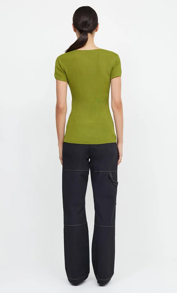 Woman Bec Bridge Short Sleeve TILDA SHORT SLEEVE KNIT TOPFINAL SALE 8211 NO RETURNS Fern Green Woman Bec Bridge Short Sleeve TILDA SHORT SLEEVE KNIT TOPFINAL SALE 8211 NO RETURNS Fern Green