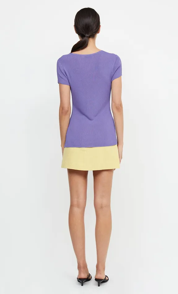 Woman Bec Bridge Short Sleeve TILDA SHORT SLEEVE KNIT TOPFINAL SALE 8211 NO RETURNS Grape Woman Bec Bridge Short Sleeve TILDA SHORT SLEEVE KNIT TOPFINAL SALE 8211 NO RETURNS Grape