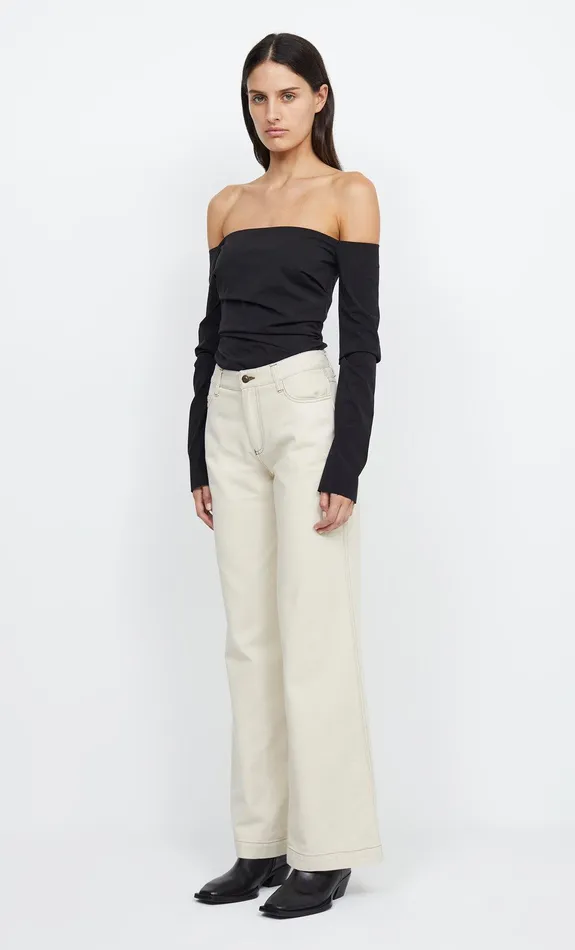 Woman Bec Bridge Shorts Pants DYLAN HIGH WAISTED PANT Ecru