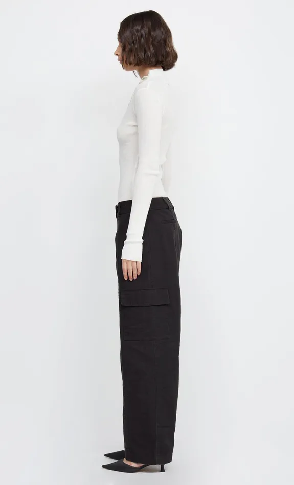 Woman Bec Bridge Shorts Pants NATICE POCKET WIDE LEG PANT Black Woman Bec Bridge Shorts Pants NATICE POCKET WIDE LEG PANT Black