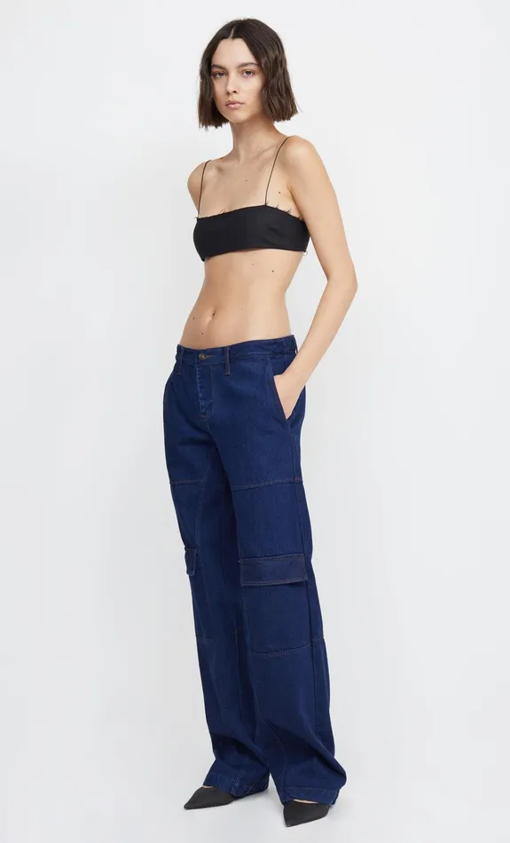 Woman Bec Bridge Shorts Pants RIO POCKET DENIM PANT Indigo