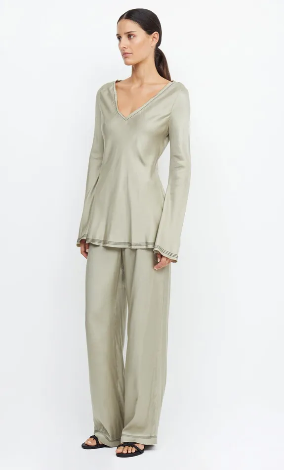 Woman Bec Bridge Shorts Pants TILLIE WIDE LEG PANT Sage Woman Bec Bridge Shorts Pants TILLIE WIDE LEG PANT Sage